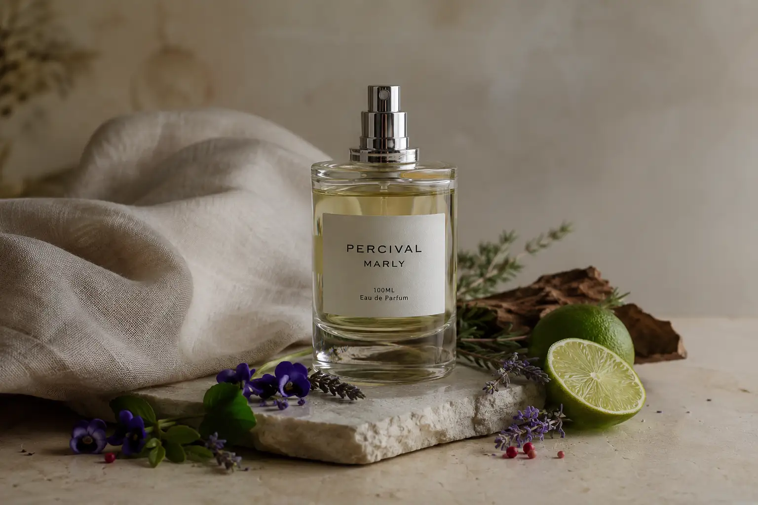 توضیح حس و حال رایحه و نت های بویایی هنگام خرید عطر گرمی مارلی پرسیوال