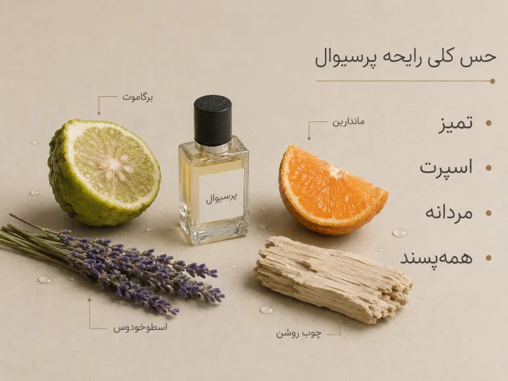 بررسی نت های غالب و حس کلی عطر خنک مردانه مارلی پرسیوال