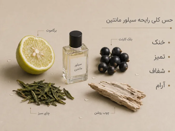 بررسی نت های غالب عطر خنک مردانه کرید سیلور مانتین